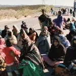 حب میں جبری گمشدگیوں پر اہلِ خانہ کا احتجاج، ’ہانی بلوچ آٹھ ماہ سے حاملہ ہیں، انھیں اس وقت علاج کی ضرورت ہے‘